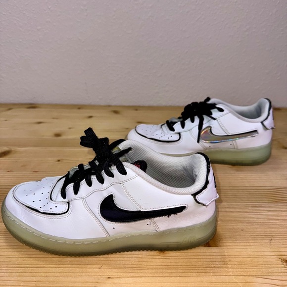 Nike Air Force 1 Experimental Halloween GS White Black‎ Glow Size 7Y DH7341-100